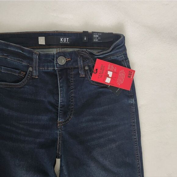 Kut from the Kloth Diana High-Rise Fab Ab Skinny Size 0 - Picture 4 of 5
